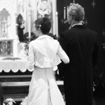 Custom Winter wedding gown and jacket for Laura