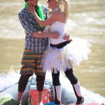 Ericah Schiavone and Randy Winzeler Diy Tutu Wedding River