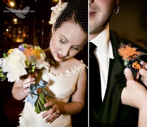 1940's style wedding flowers, carnival theme by Ornamental Petal