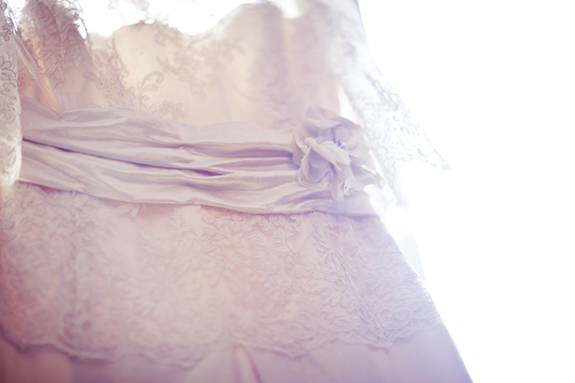 Krista and Steve Agosc lace plus size dress closeup
